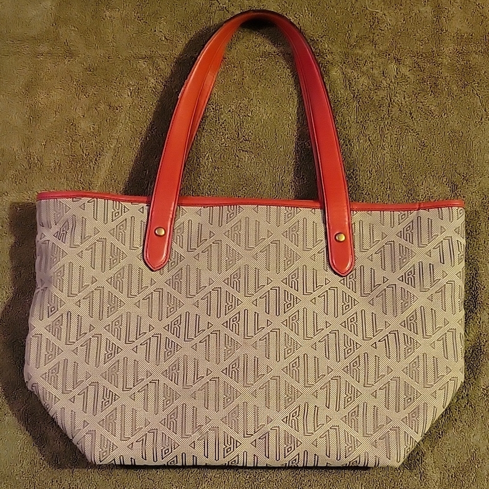 💙LAUREN RALPH LAUREN LOGO PRINT BAG - Picture 2 of 9